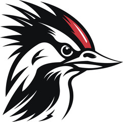 Black Woodpecker Logo A Logo That Will Help You Stand Out From Your Competitors Black Woodpecker Vector Logo A Logo That Will Help You Achieve Your Business Objectives