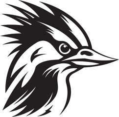 Black Woodpecker Vector Logo A Logo That Will Help You Achieve Your Business Objectives Black Vector Woodpecker Logo Design