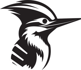 Black Woodpecker Bird Logo Design Nature Woodpecker Bird Logo Design Black Nature