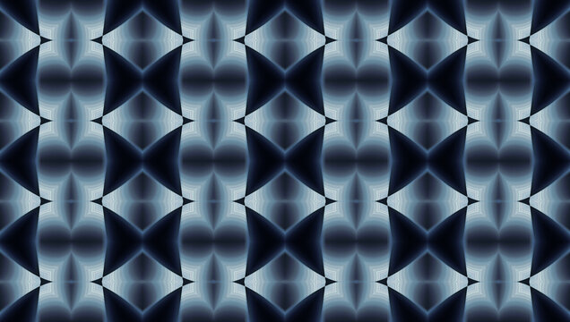 Geometric 3d paralel lines in beatiful gradient blue graphic illustration 