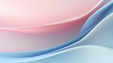 soft subtle perfectly smooth curves, pastel, light pink, light blue, minimalism