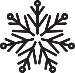 Christmas snowflake icon.