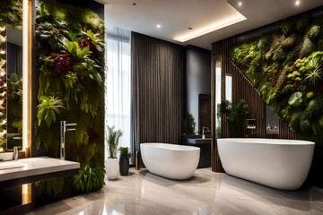 modern bathroom interior with bathroom