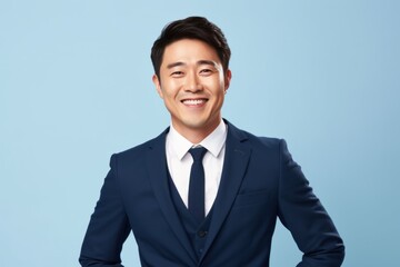 Asian businessman smile face portrait