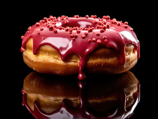 Donut Professional Studio Shot, Food Photography, Generative AI
