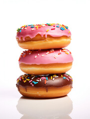 Donut Professional Studio Shot, Food Photography, Generative AI