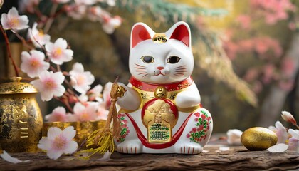 日本の幸運を呼ぶ招き猫