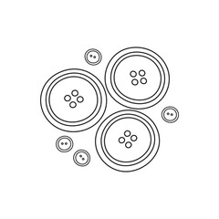 Hand drawn Kids drawing Cartoon Vector illustration shirts buttons Isolated on White Background