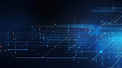 Fototapeta premium Abstract technology lines background.
