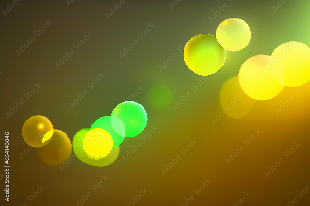 Poster abstract background with bokeh