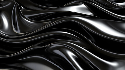 Fototapeta premium milky black chrome silver texture liquid plastic
