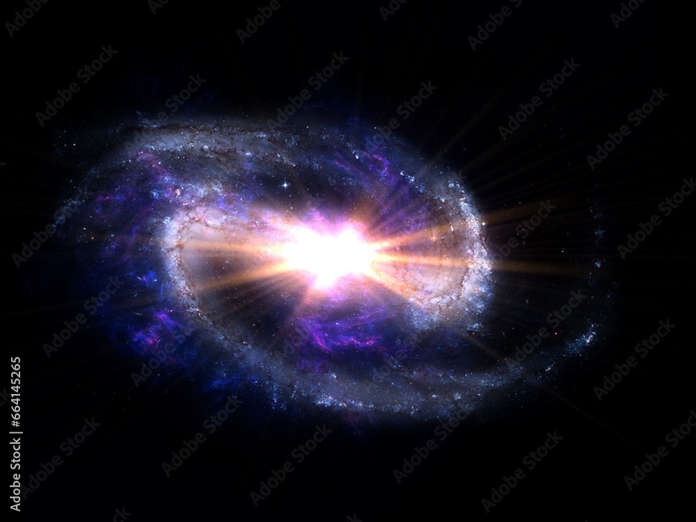 Wall mural black hole, planets and galaxy, science fiction wallpaper. beauty of deep space. billions of galaxy 