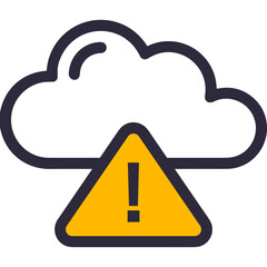 Cloud storage icon symbol vector image. Illustration of the database server hosting cloud system digital design image