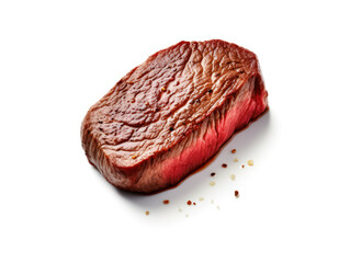 Obraz premium Steak Studio Shot Isolated on Clear Background, Food Photography, Generative AI