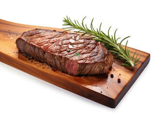 Steak Studio Shot Isolated on Clear Background, Food Photography, Generative AI