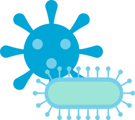 Virus and bacteria icon