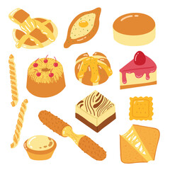 set of kinds of cheese snack