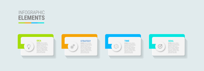 Steps infographic design