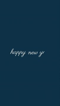 Happy New Year Handwrite Animation