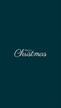 Merry Christmas Handwrite Motion Graphic