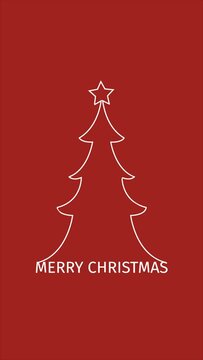 Merry Christmas With Tree Motion Graphic