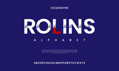 Rustoy creative modern urban alphabet font. Digital abstract moslem, futuristic, fashion, sport, minimal technology typography. Simple numeric vector illustration