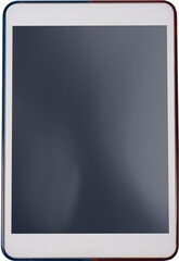 Digital png photo of tablet with copy space on transparent background