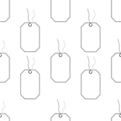 Digital png illustration of white pattern of labels on transparent background