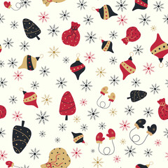 Festive Christmas Seamless Pattern Illustration