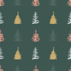 Festive Christmas Seamless Pattern Illustration