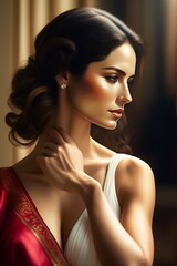 Fototapeta premium Woman portrait of a person