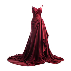 Naklejka premium red dress isolated on white