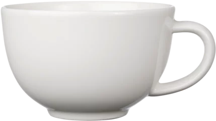 Plexiglas foto achterwand white cup isolated on white background © PatternWhiz