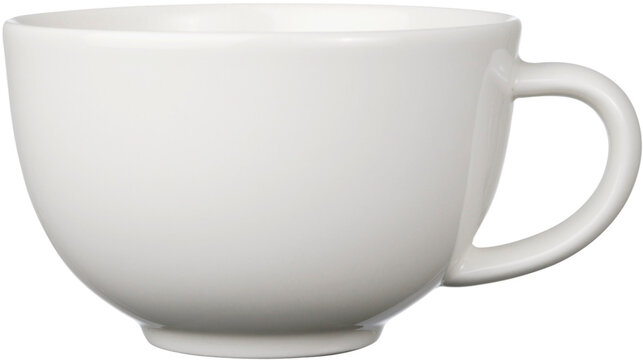 white cup isolated on white background