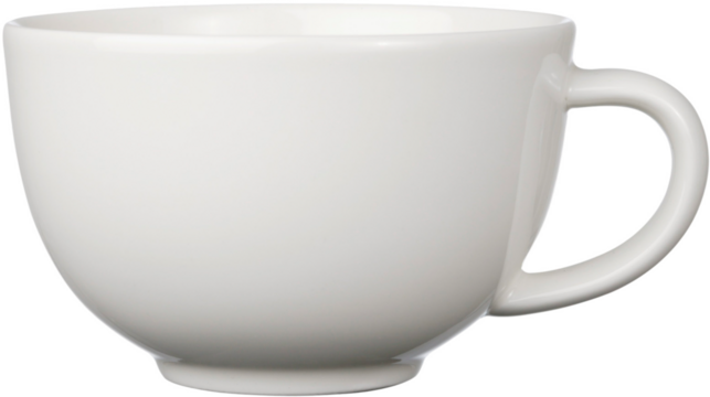 white cup isolated on white background