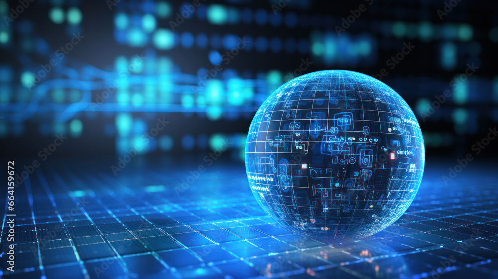 Poster internet network for fast data exchange around planet earth from space, global telecommunication. wo