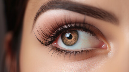 Obraz premium Close up shot of a women eyes.