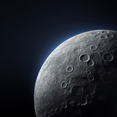 Close up moon