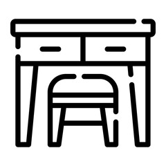 dresser Line Icon