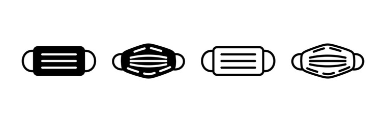 Face mask icon vector. medical Face Mask icon.