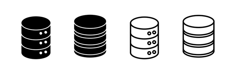 Database icon vector. server icon. storage