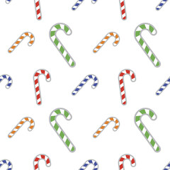 Festive Christmas Seamless Pattern Illustration