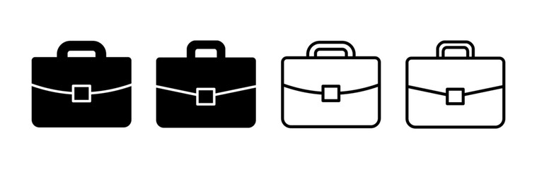 Briefcase icon vector. Portfolio vector icon. suitcase icon