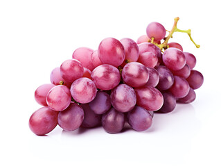 Fototapeta premium Red grapes isolated on white background.