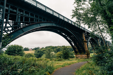 Fototapeta premium iron railway bridge in england