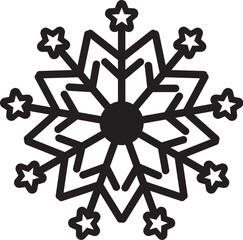 Snowflake icon. Christmas concept.