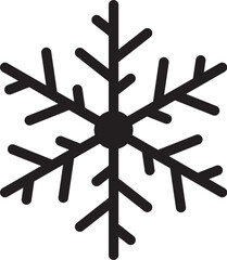 Christmas snowflake icon vector.
