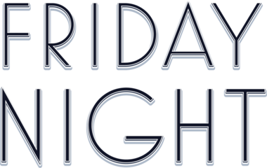 Digital png text of friday night on transparent background