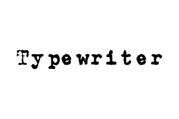 Digital png text of typewriter on transparent background