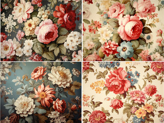 flower leaves, blossom, poppy, invitation, rose watercolor set pattern vector background